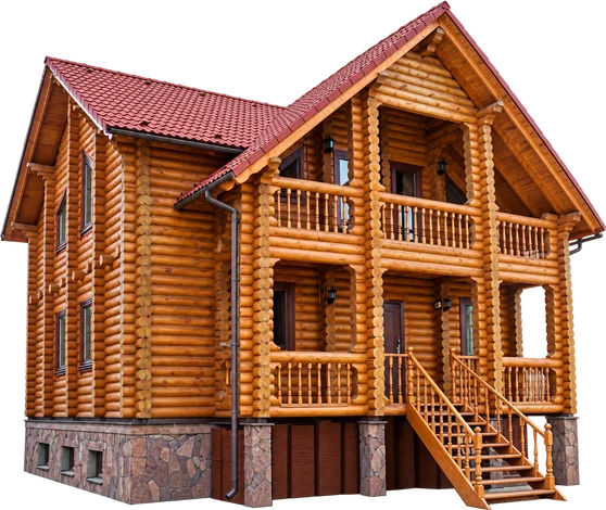 Дом: Оцилиндрованное бревно